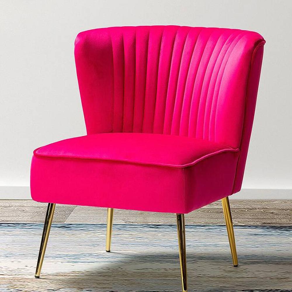 Fission Accent Chair in Pink Colour