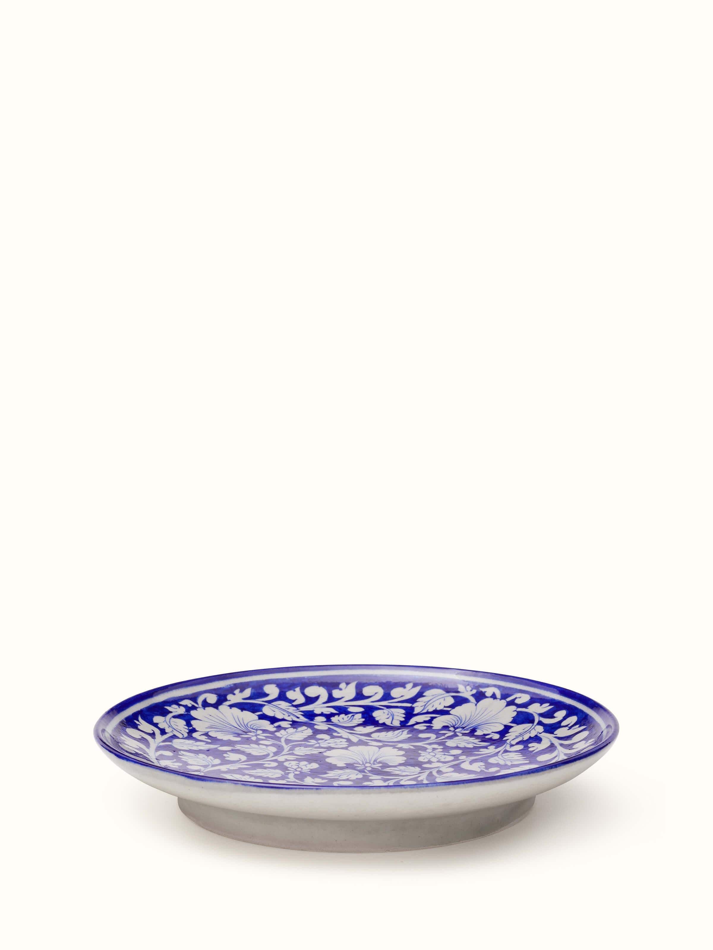 Blue Pottery Ceramic Decorative Plate