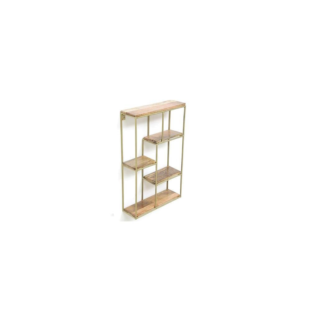 WOODENMOOD Rectangular Wall Rack