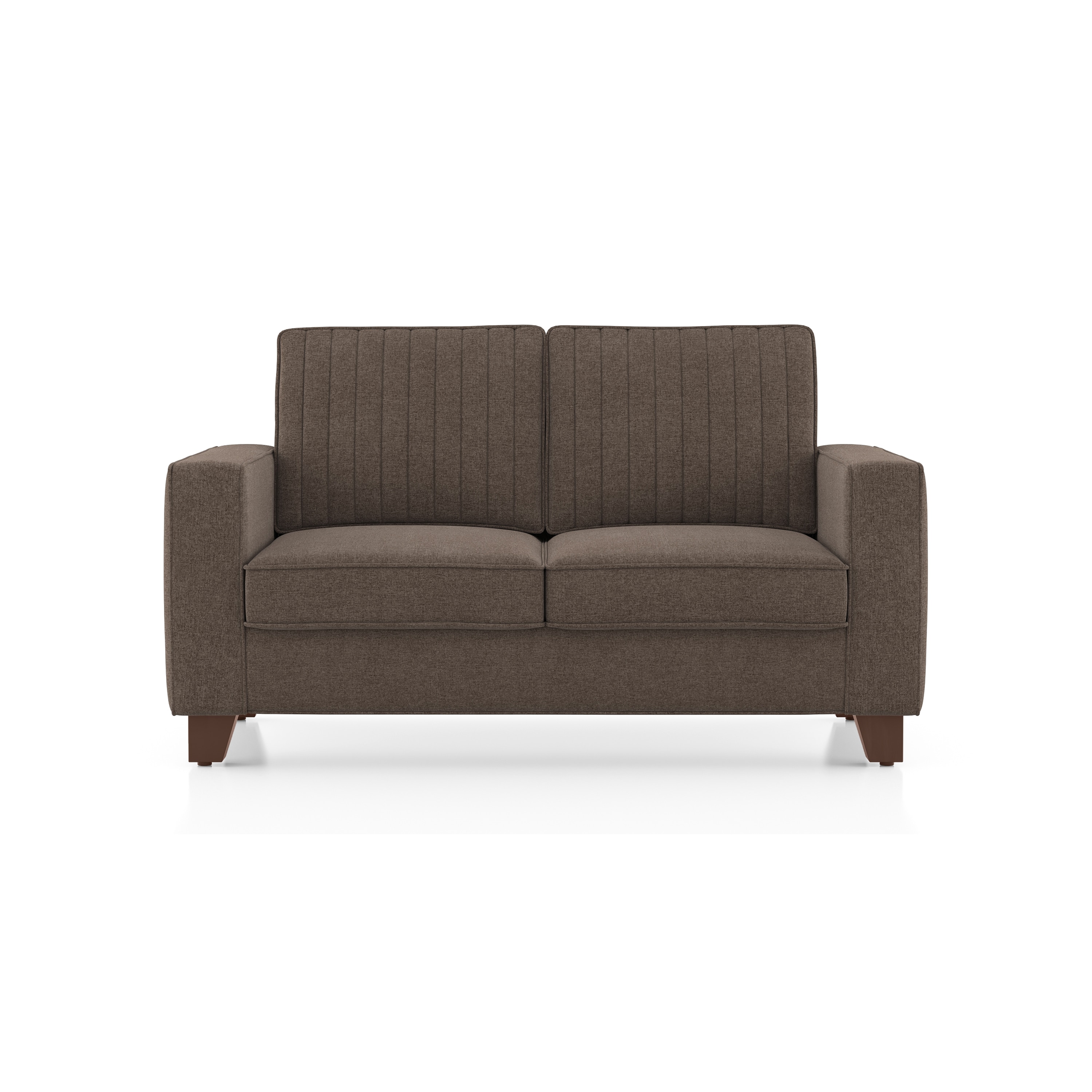 Apollo Neo 2 Seater Fabric Sofa in Daschund Brown Colour (Back Height : Regular, Cushion Type : Hard)-image-31