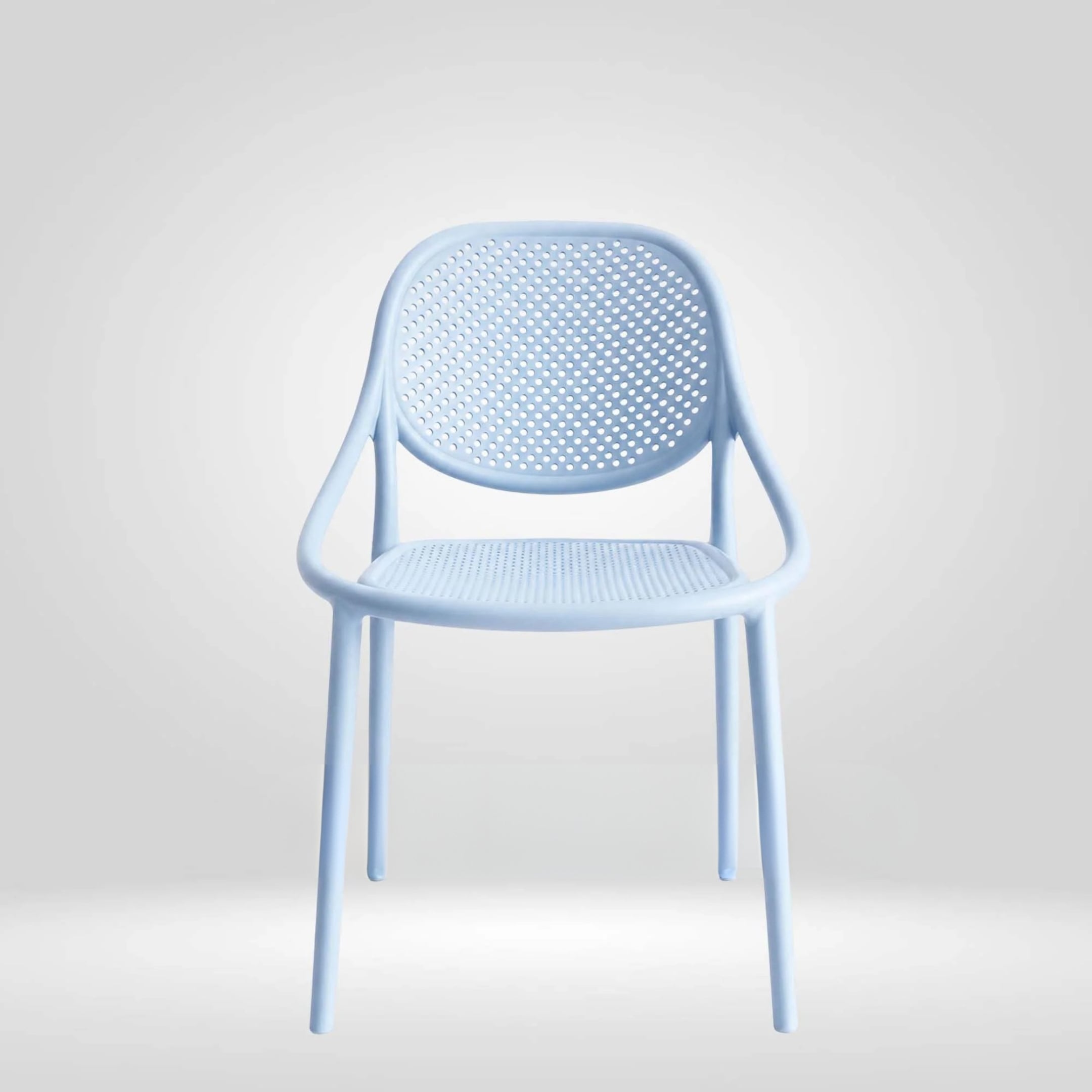Kepler Brooks Lyra Cafeteria Dining Chair in Light Blue Colour - Kepler Brooks