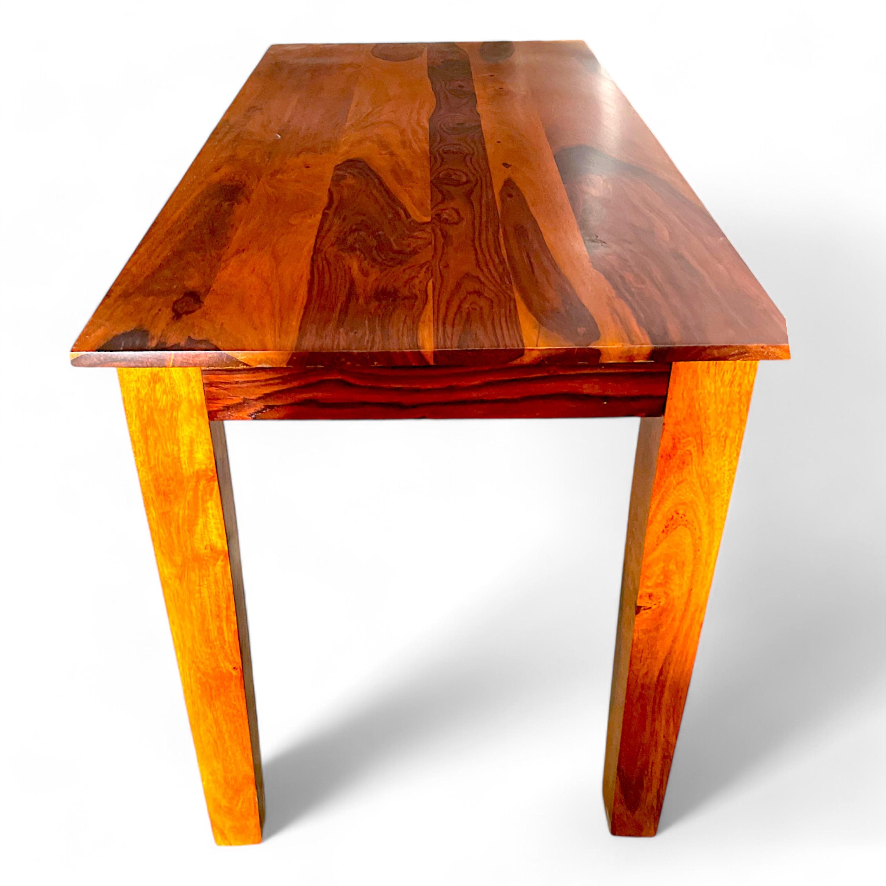 Oakmont Sheesham Wood Dining Table In Honey Finish