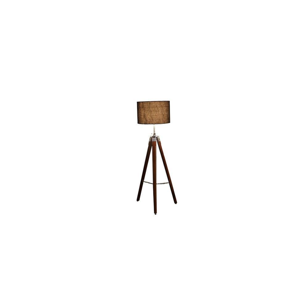 Hemmings Black Cotton Shade Floor Lamp