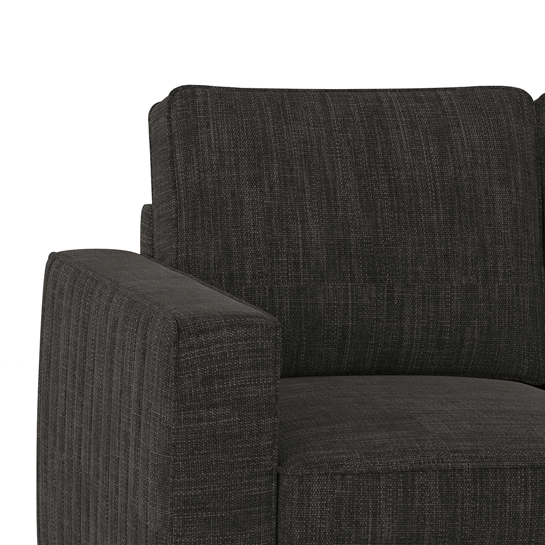 Apollo Neo 2 Seater Fabric Sofa in Graphite Grey Colour (Back Height : Regular, Cushion Type : Soft)