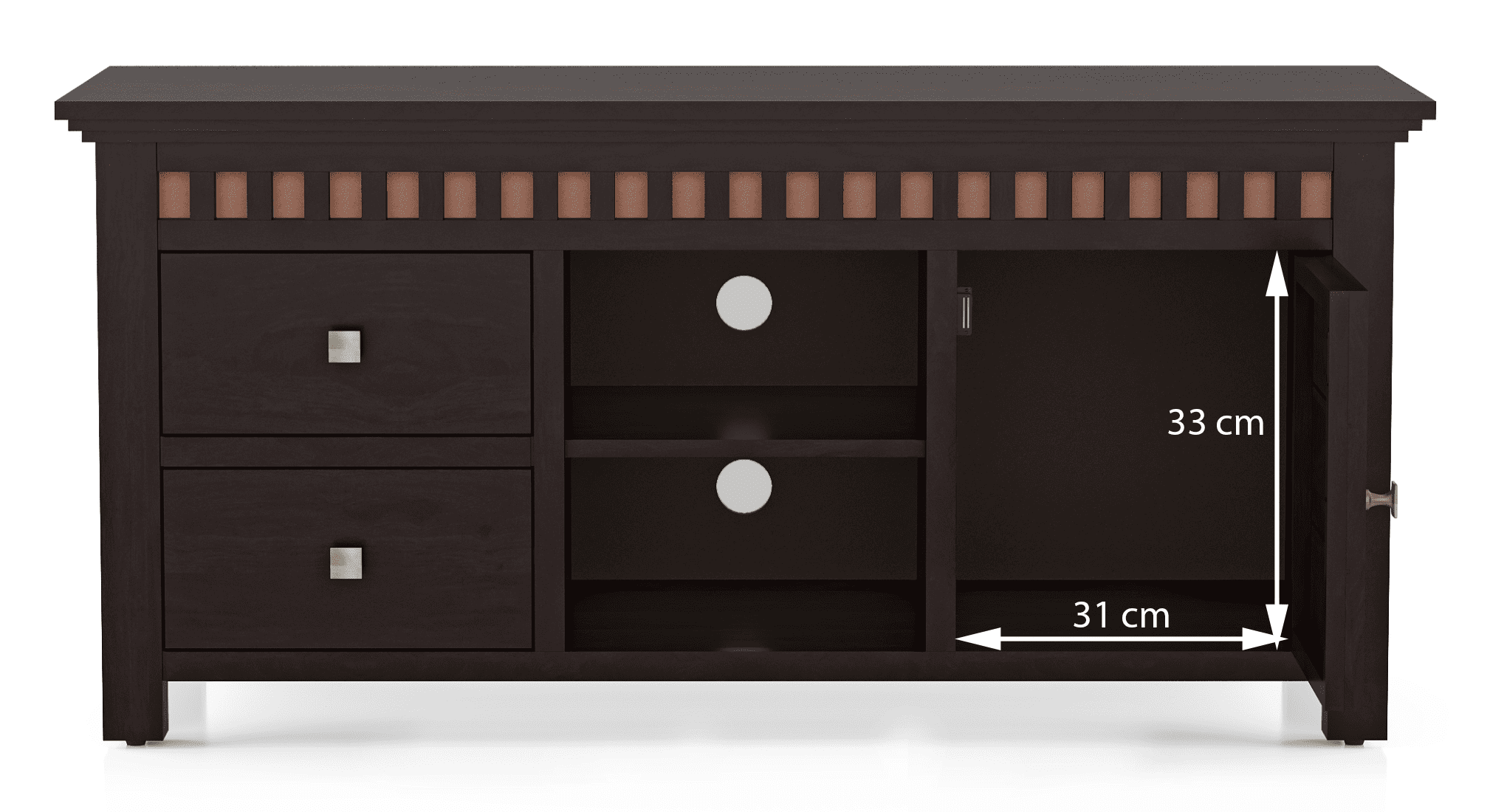 Fidora TV Unit - Color Mahogany