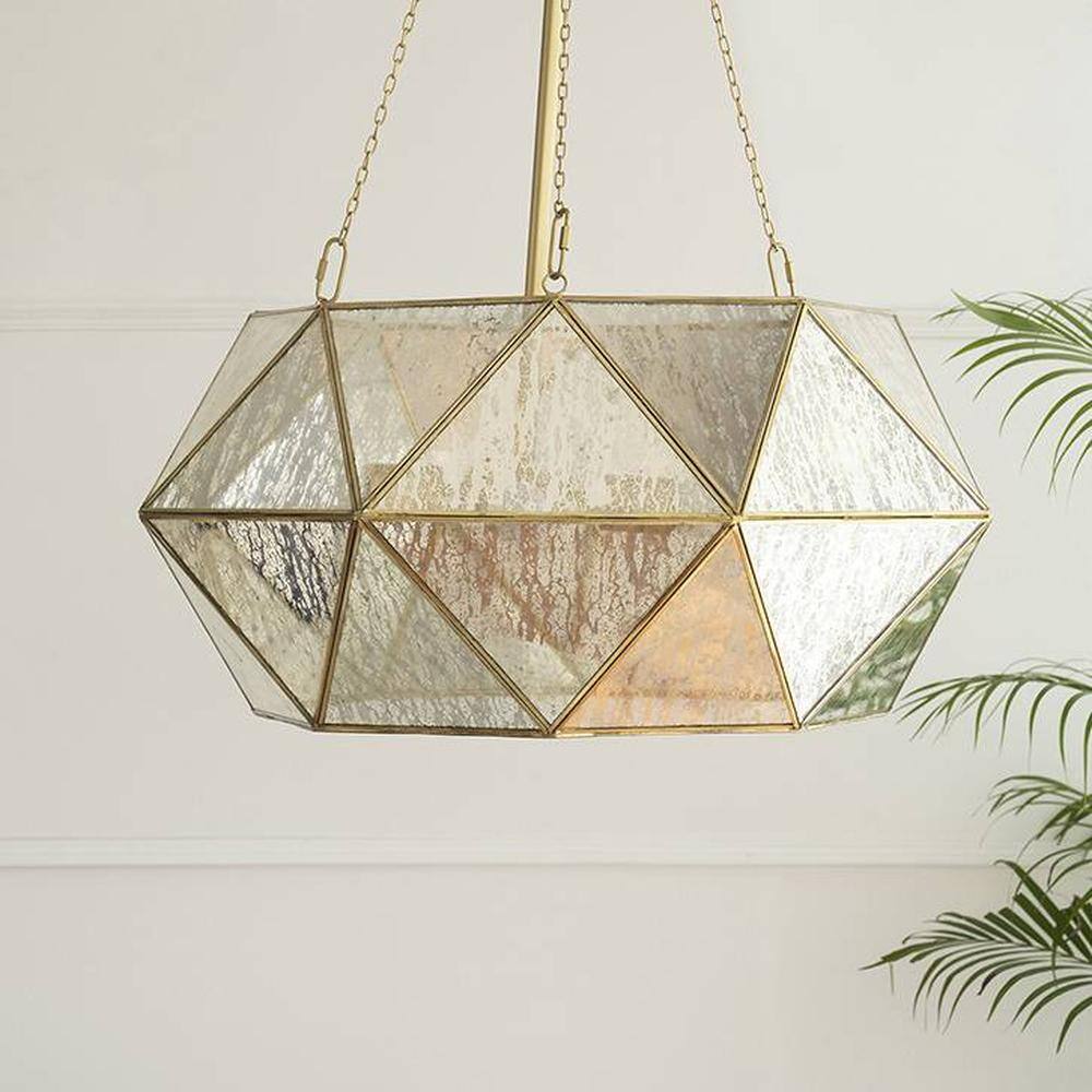 Lulu Gold Iron Hanging Light - Orange Tree