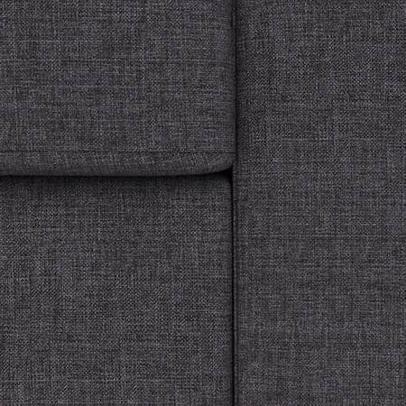 Adelaide Essential 3 Seater Fabric Sofa in Steel Colour