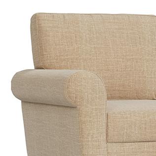 Oxford 3 Seater Fabric Sofa in Sandshell Beige Colour