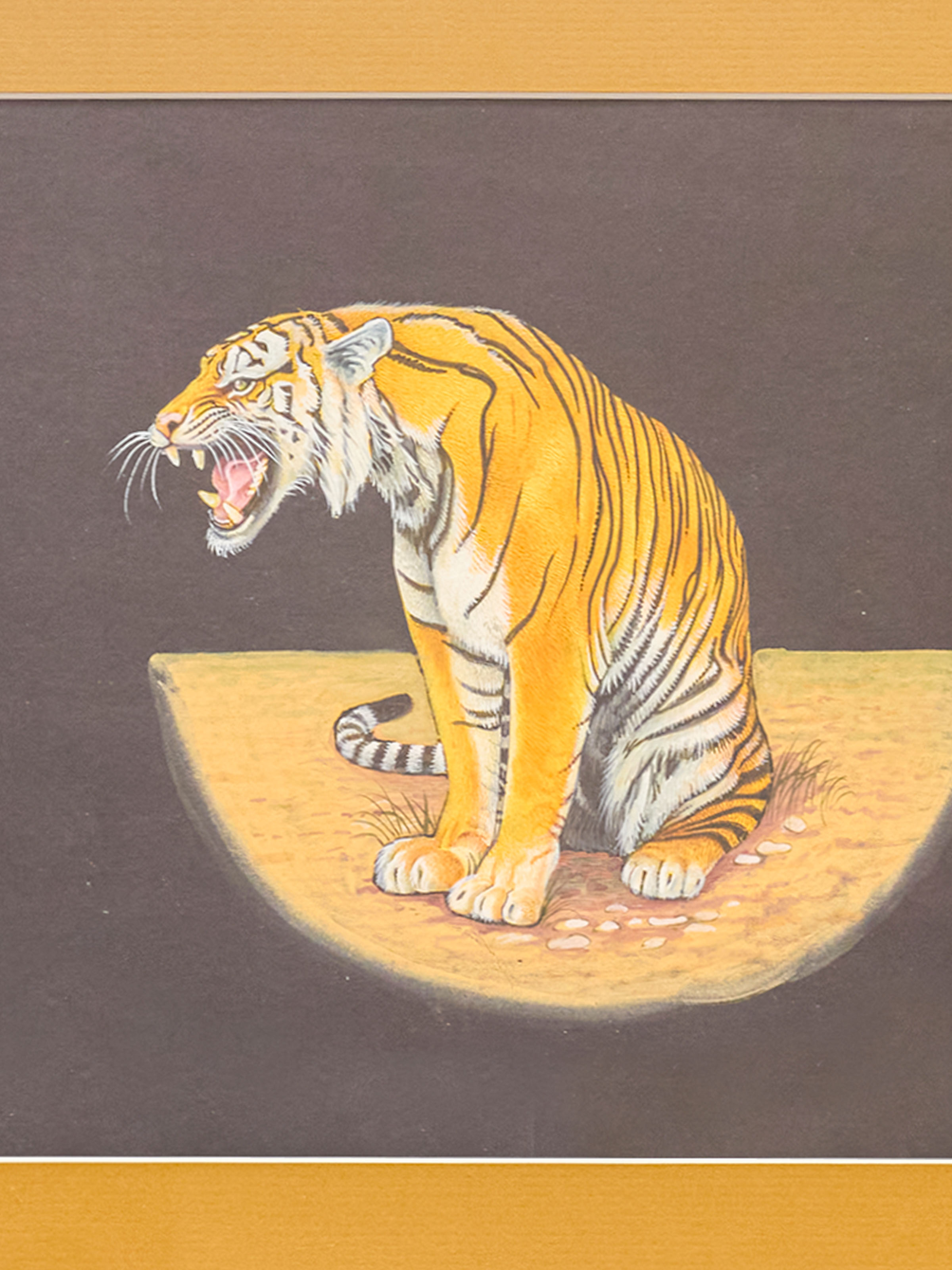 Tiger Miniature Painting