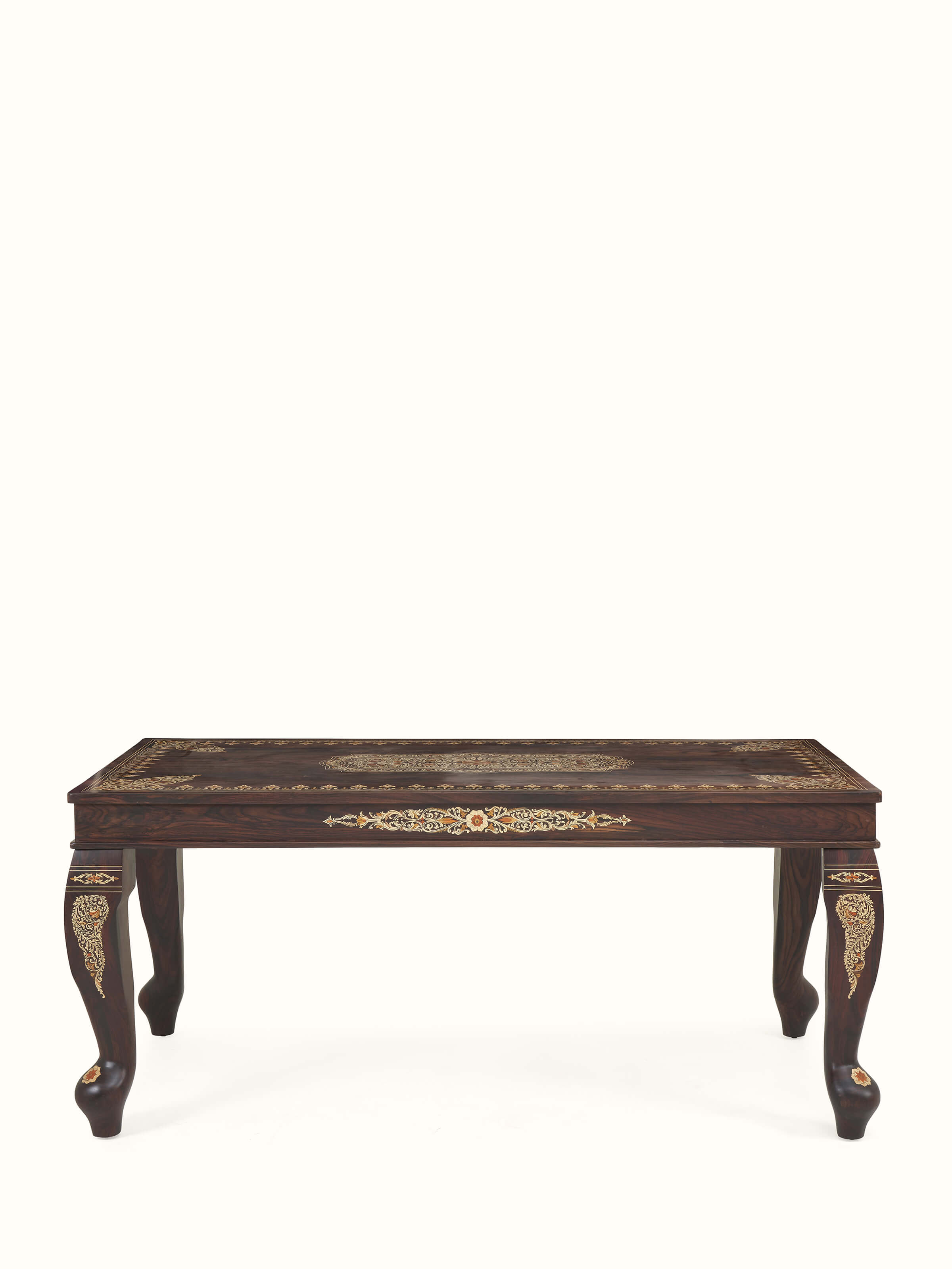 Rosewood Inlay 6-seater Dining Table