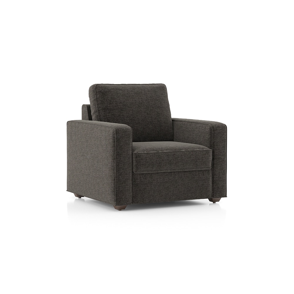Apollo Compact Sofa Set (Colour : Smoke Grey, Cushion : Soft, Back Type : Regular, Seater : 3+2+1)