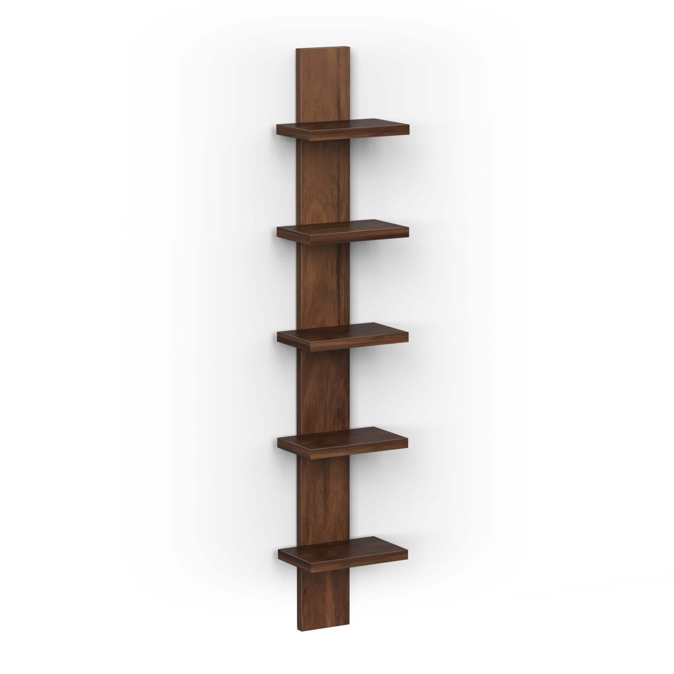 Louis Engineered Wood Wall In Brown Maple Finish