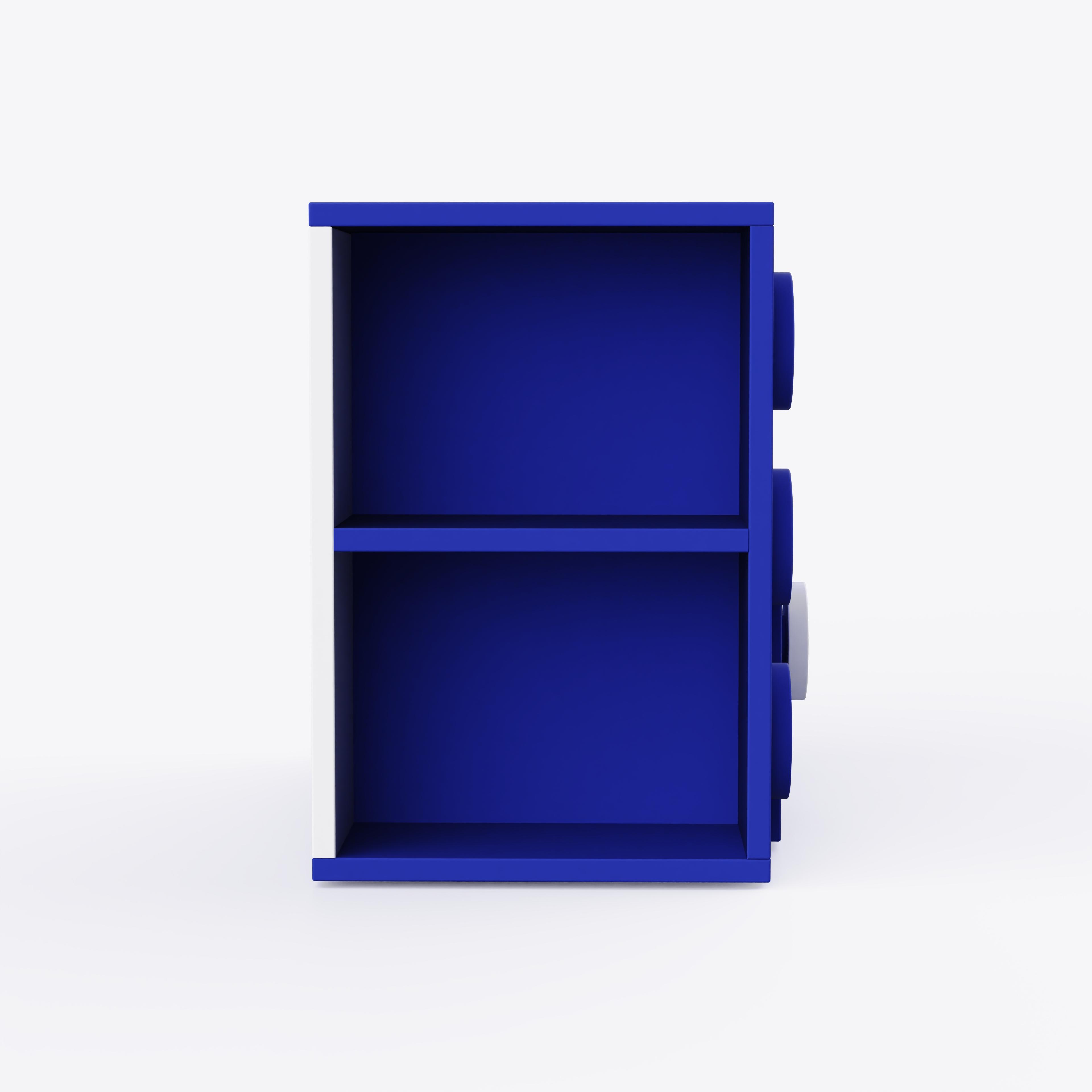 Building Blocks Storage Unit In Electric Blue Colour