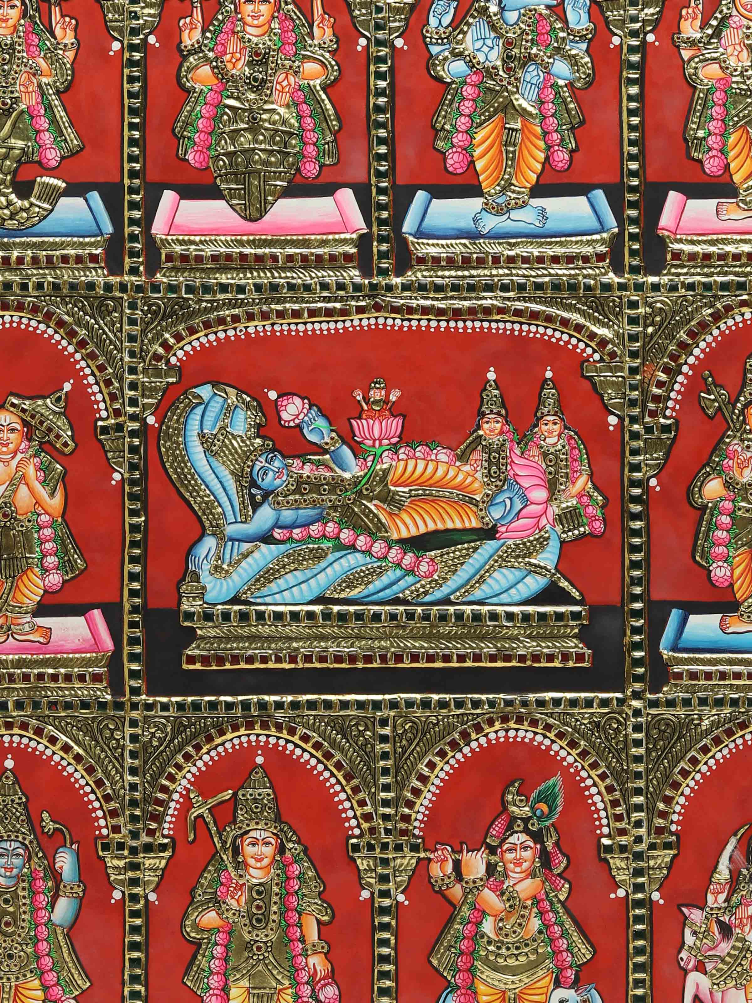 Dasavatharam Thanjavur Painting