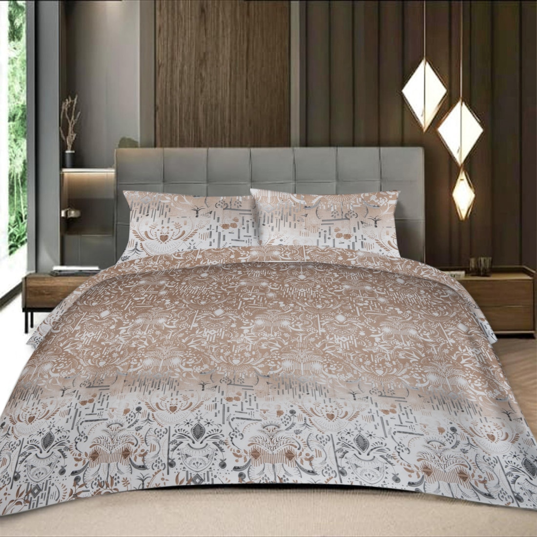 Threads Silky Touch Premium Super King Size Flat Bedsheet 275 x 275 cms - Threads