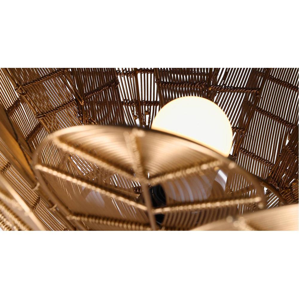 Flora Gold Floor Lamp With Gold Iron Base