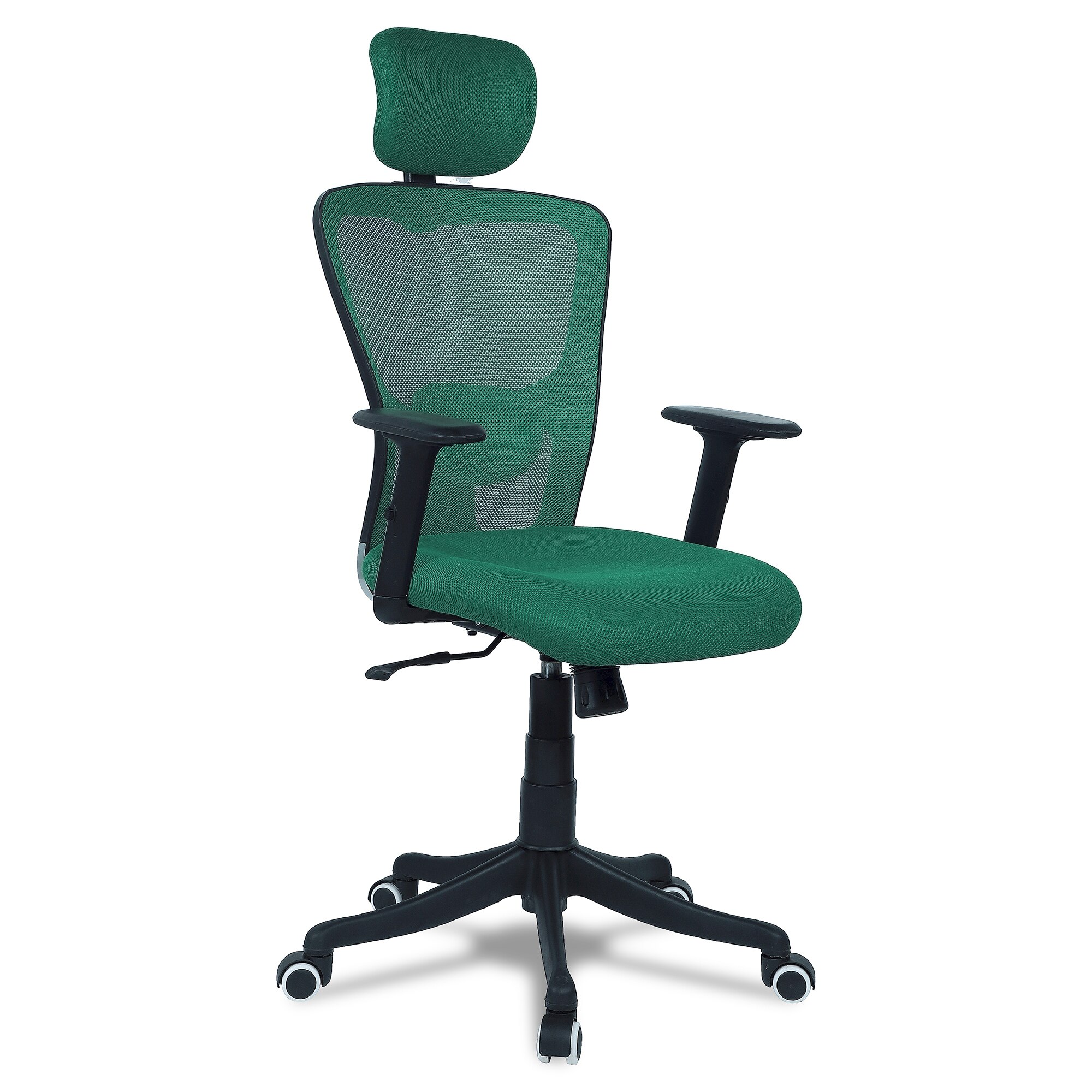 Dreaceo High Back Ergonomic Chair in Dark Green Colour