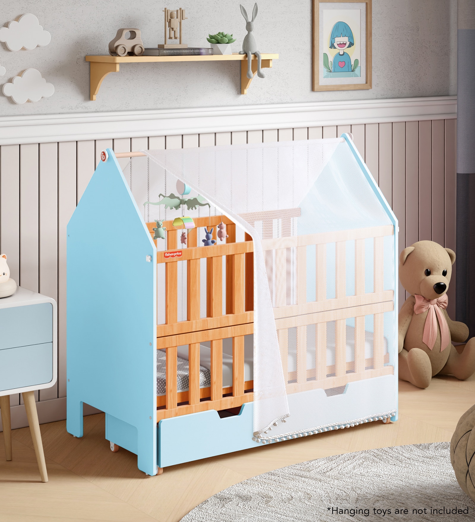 Nest Baby Crib with Mattress - Alex Daisy