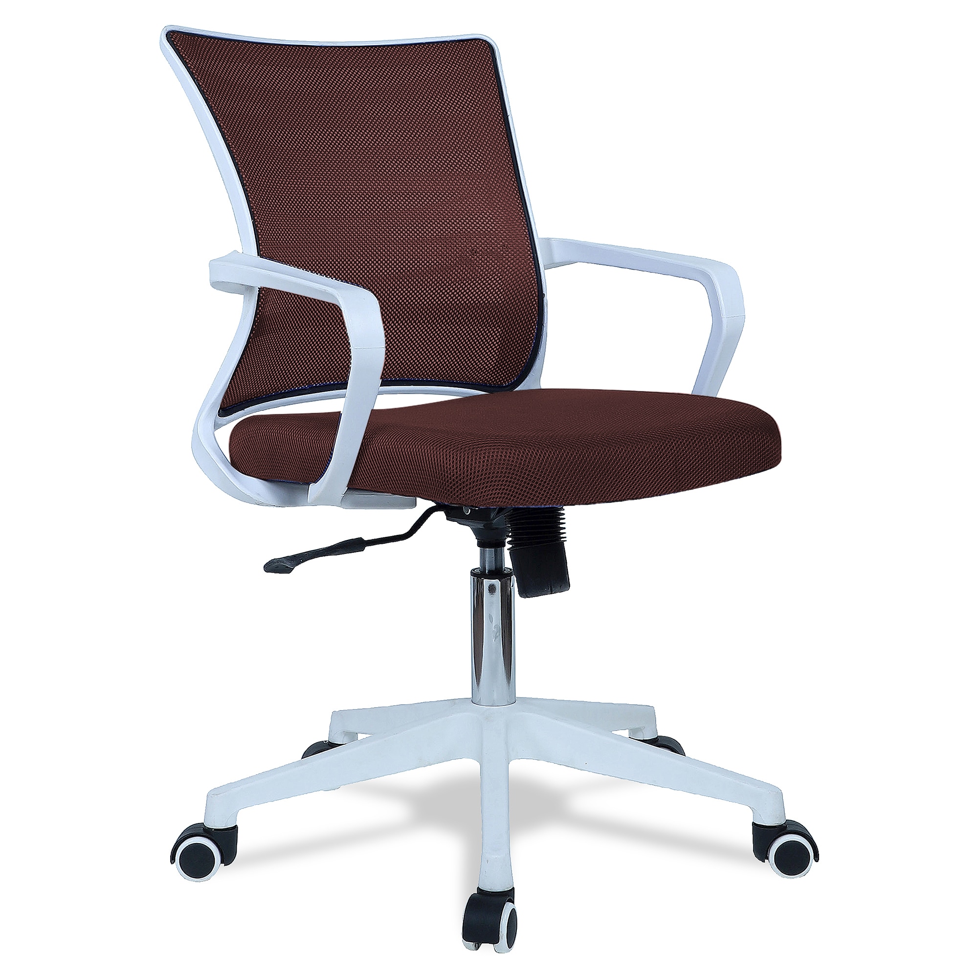 Iinea Mid Back Ergonomic Chair in Brown Colour