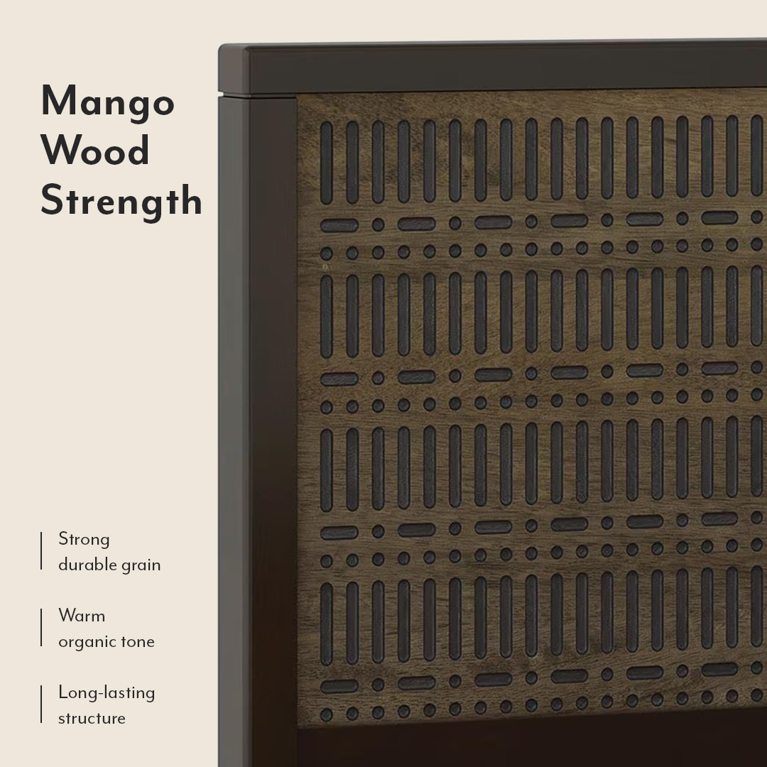 Masai Solid Wood Queen Size Hydraulicstorage Bed In American Walnut 2 Tone Finish