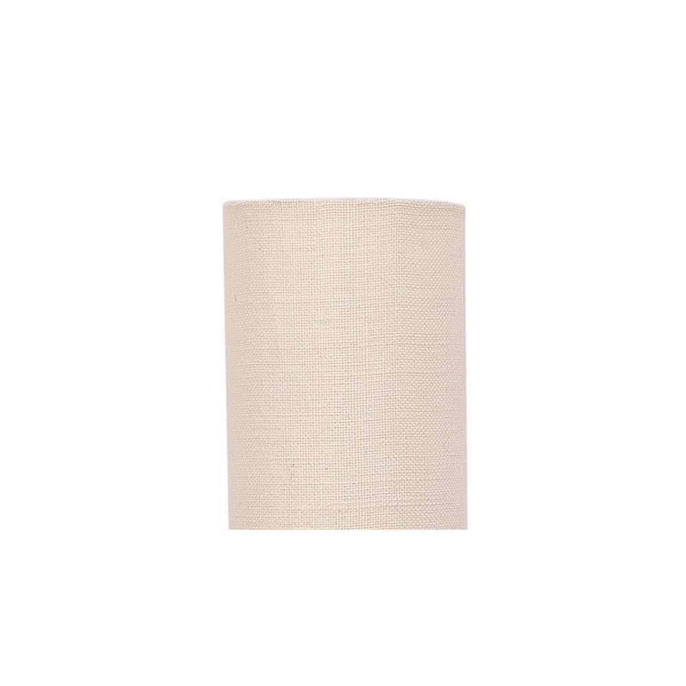 Charisse White Cotton Shade Floor Lamp
