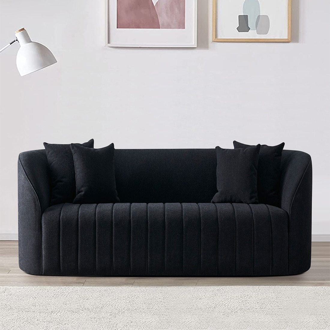 Baiwang Fabric Sofa (Black) - Home Lifestylez