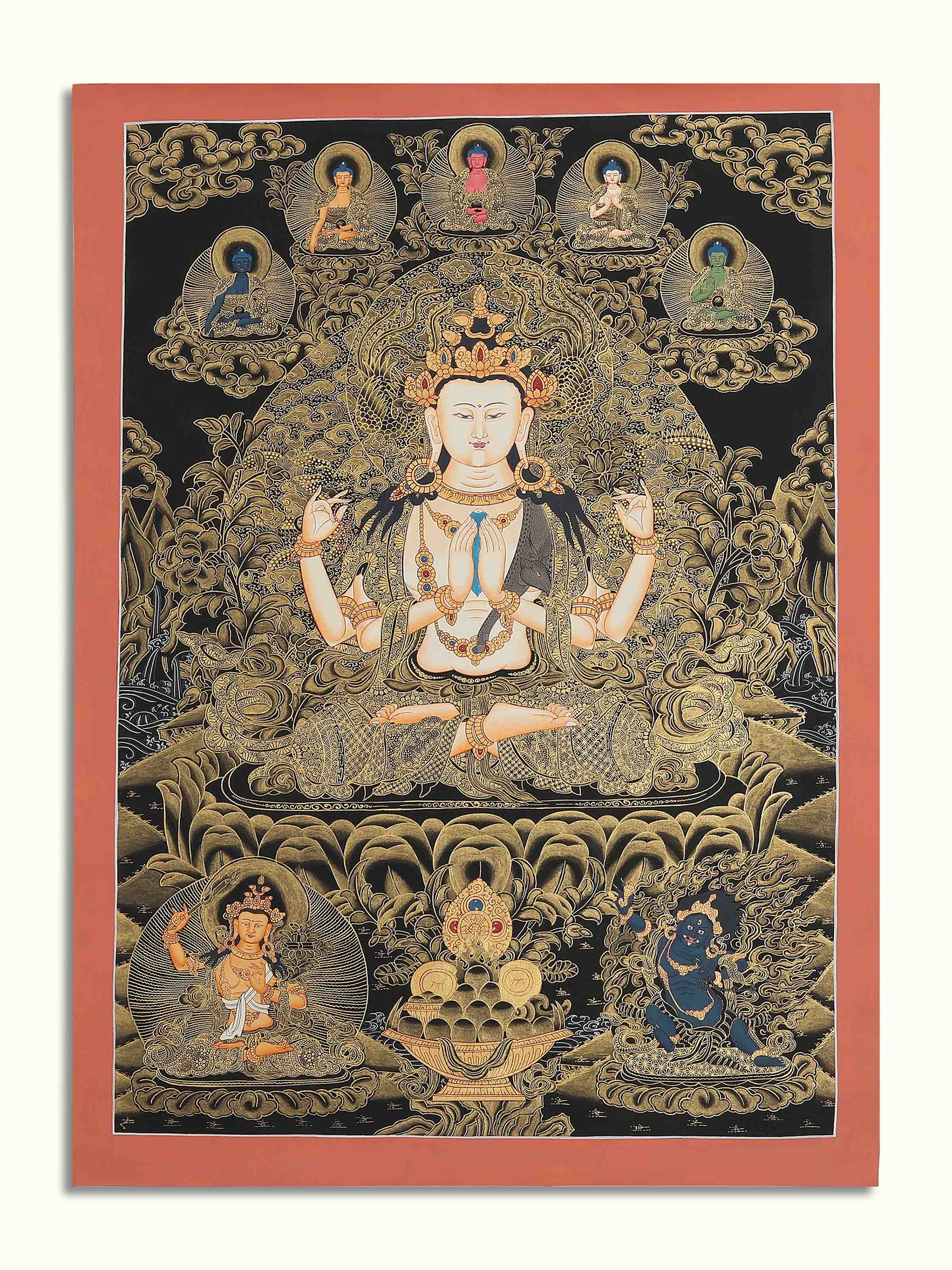 Buddha Comparison Thangka Painting