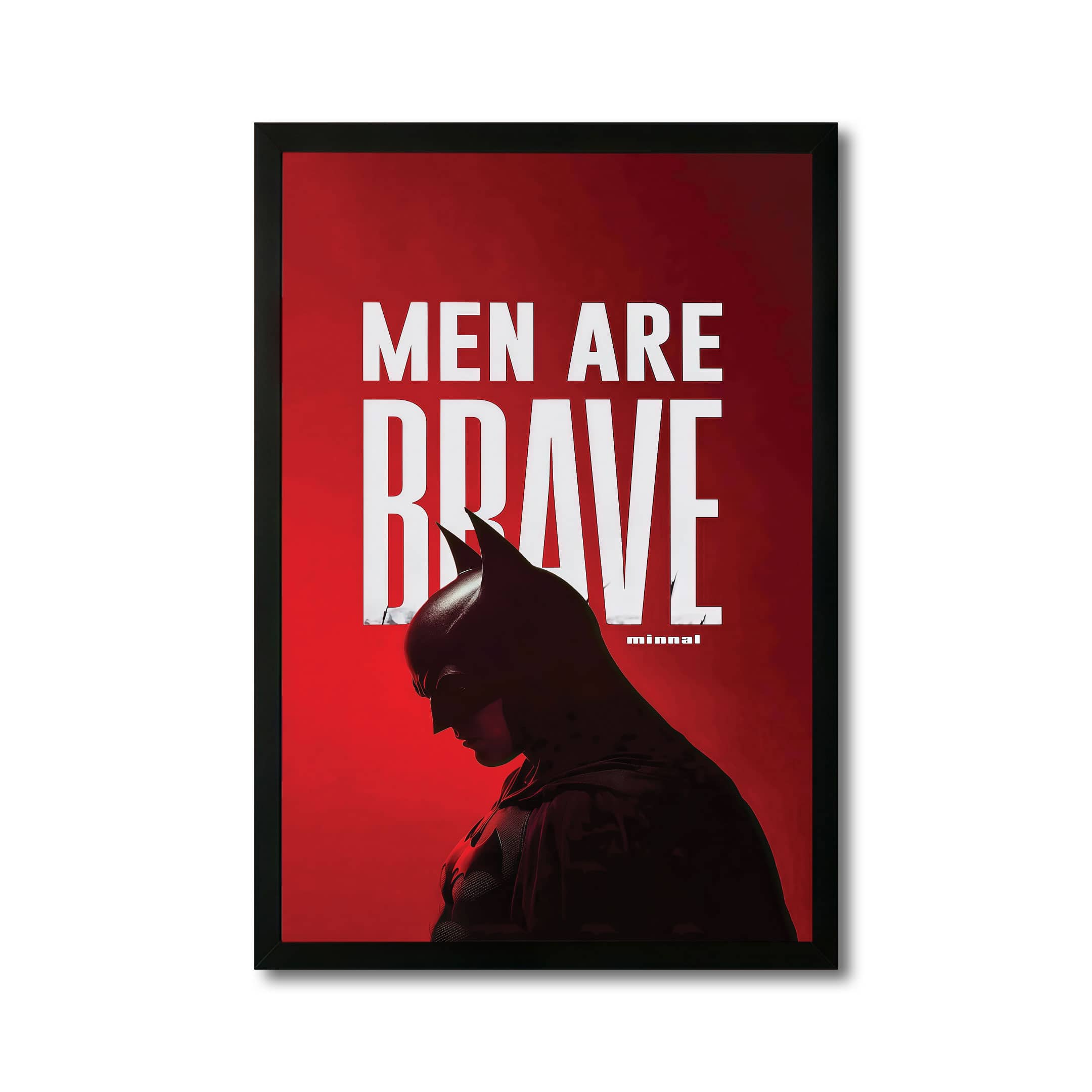 The Castle Decor Men Are Brave Motivational Wall Art 8x12 Inch - The Castle Decor