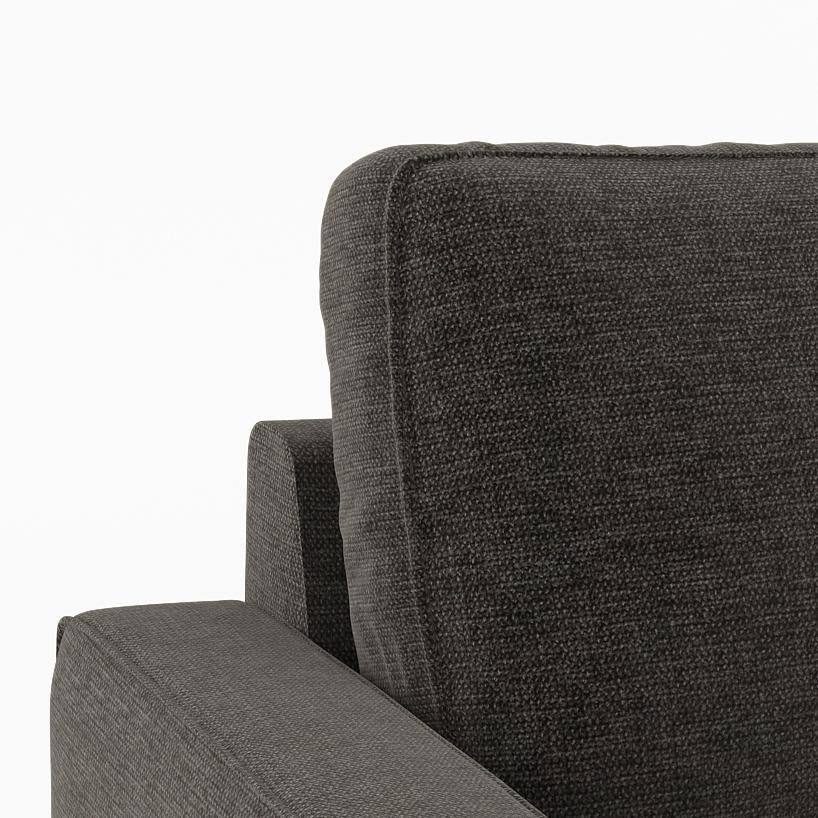 Apollo Sofa Set (Colour : Smoke Grey, Cushion : Hard, Back Type : High Back, Seater : 3+1+1)