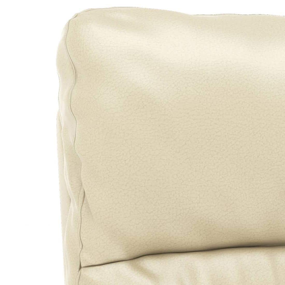 Marlowe Single Seater Motorised Recliner in Ancient Ivory Cream Leatherette Colour