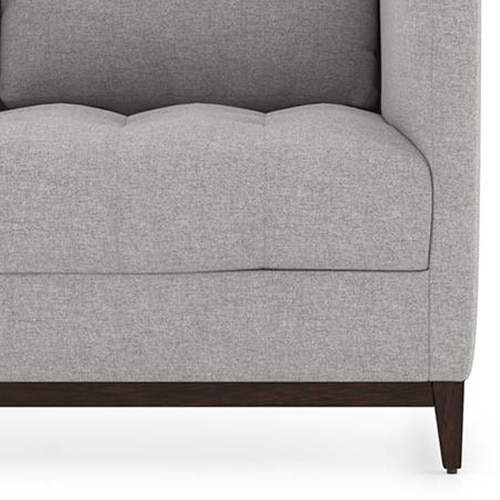 Florence Essential 3 Seater Fabric Sofa in Vapour Grey Colour