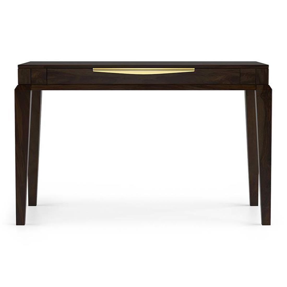Taarkashi Solid Wood Study Table in American Walnut Finish
