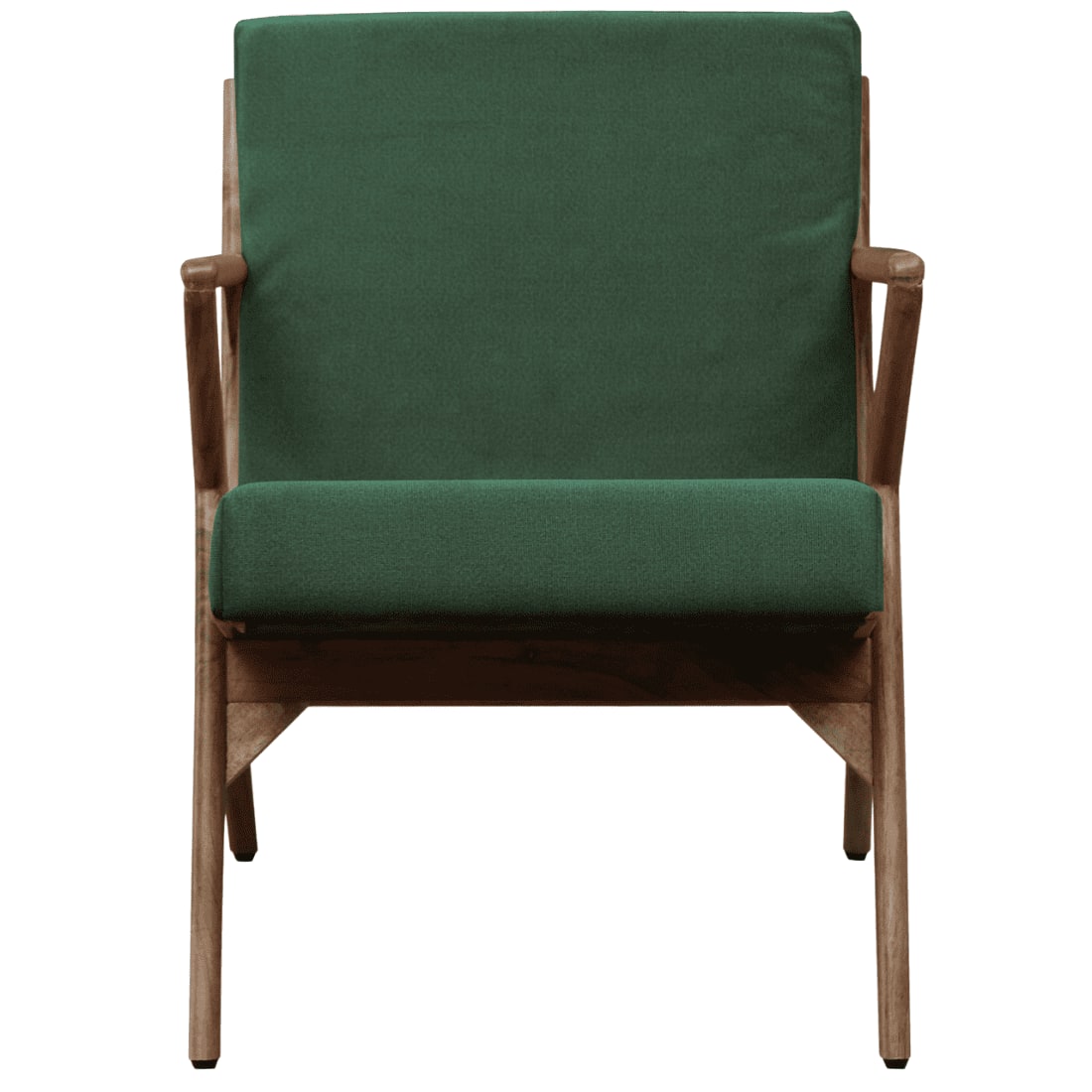 Zesta Green Fabric Accent Chair