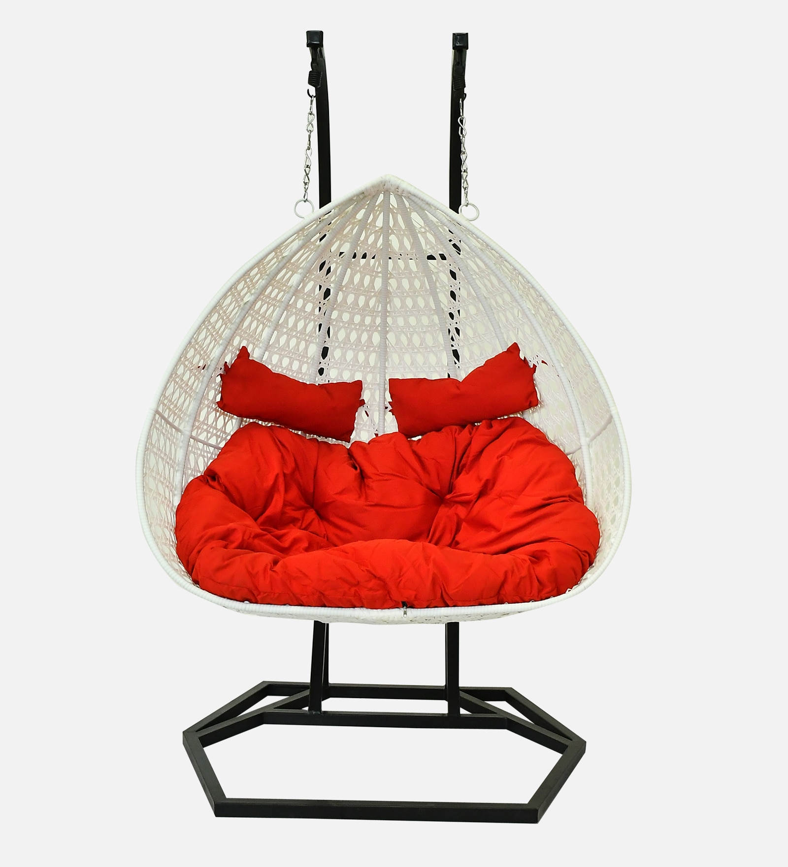 Zermatt Wicker Swing In White