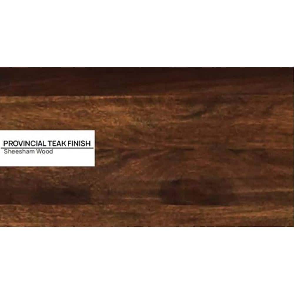 Wood Solid Wood Single Size Non Storage Bed In Provincial Teak Finish