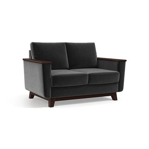 Corby Premium 2 Seater Fabric Sofa in Pebble Grey Colour