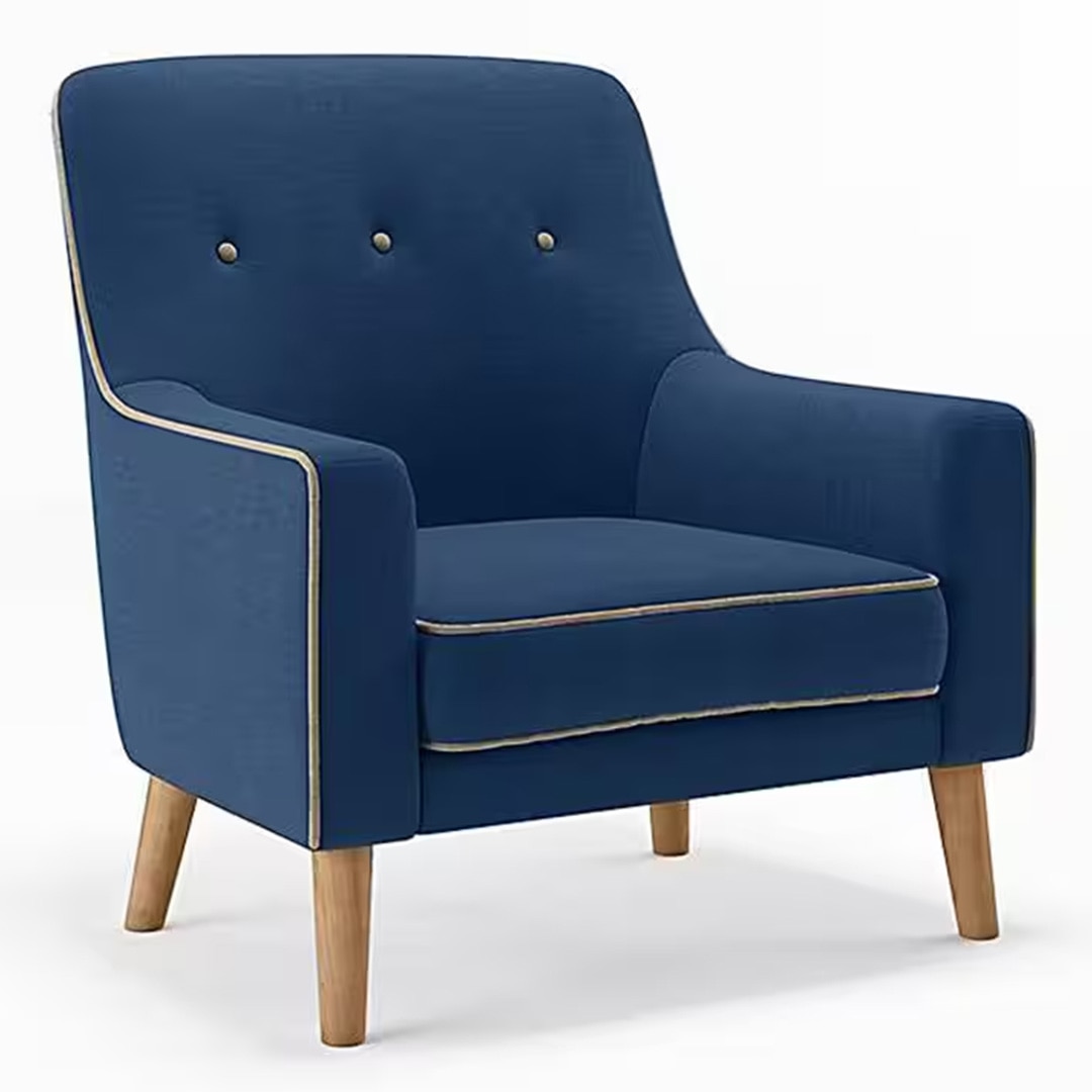 Hagen Lounge Chair in Cobalt Colour