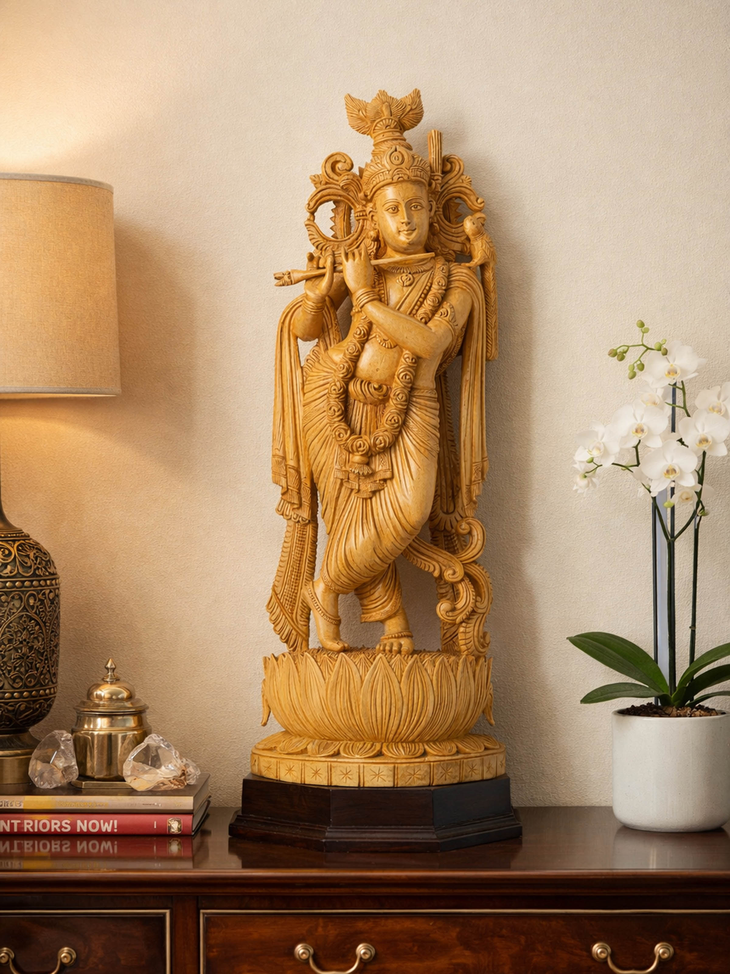 Wood Carved Gopala Idol