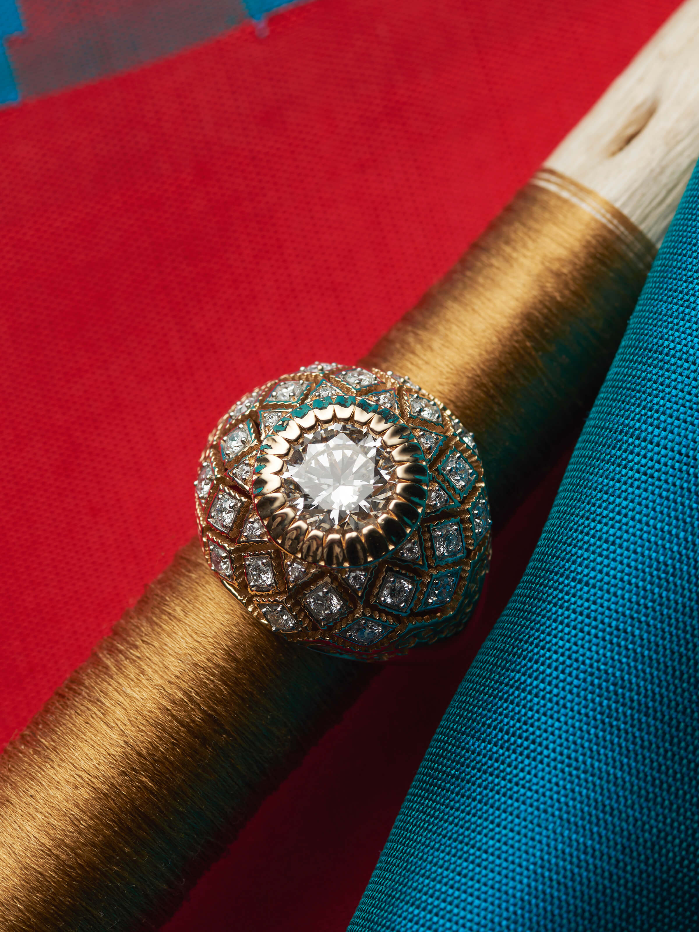 Open Setting 14 karat Gold Ring