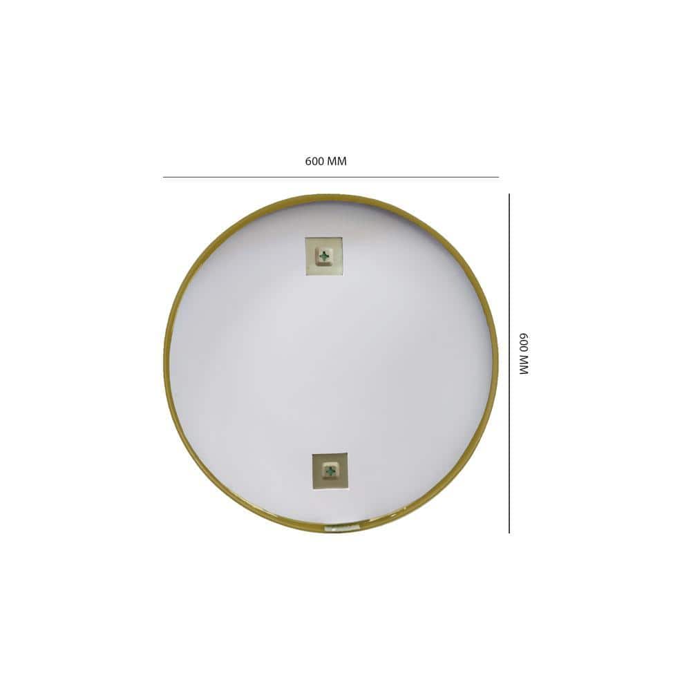 Aluminium Circle Decorative wall mirror by elegant arts and frames (Mirror size 600 mm)