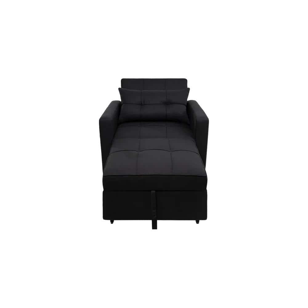 Gilbertson 1 Seater Sofa Cum Bed In Black Color