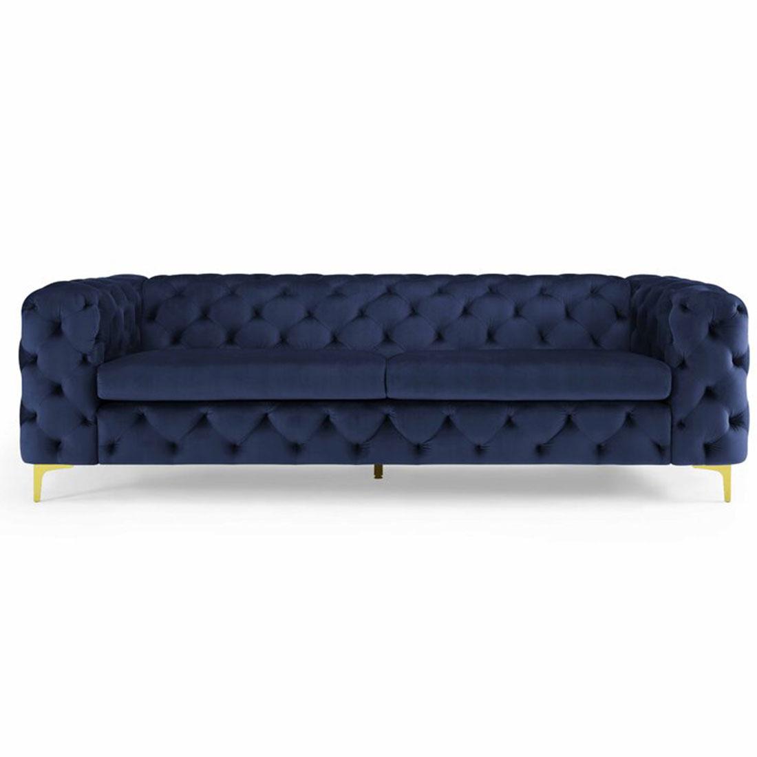 Cherish Fabric Sofa - Navy Blue