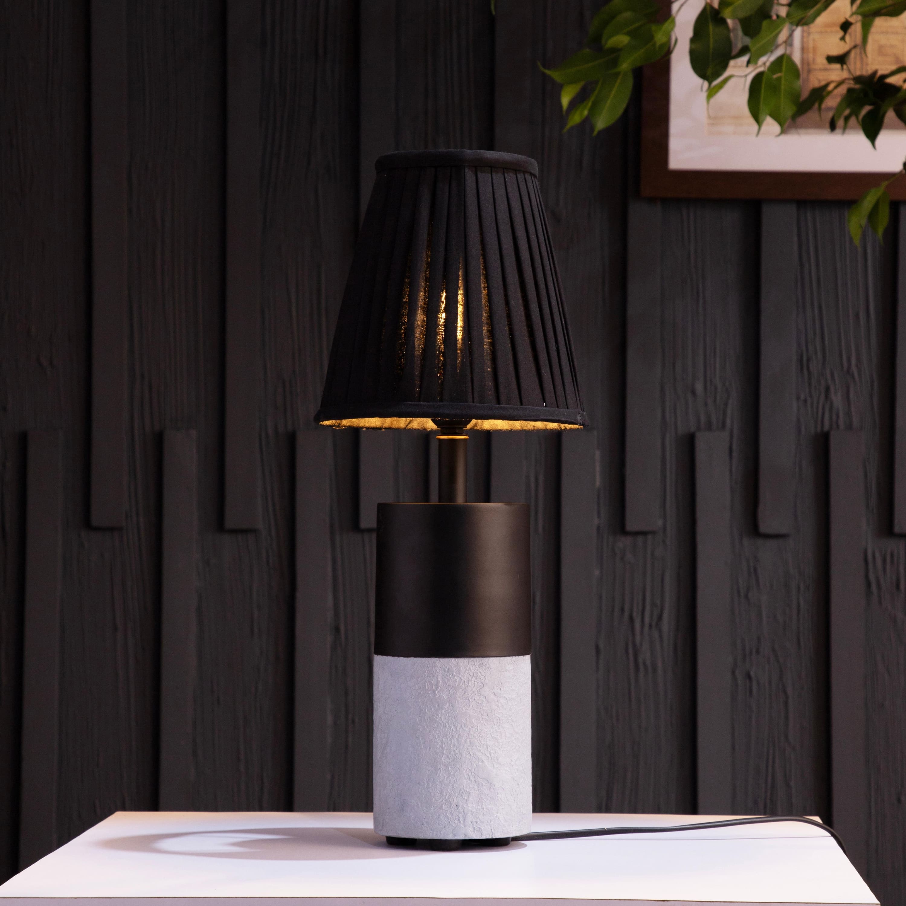 Concrete Table Lamp By Shoppeefry