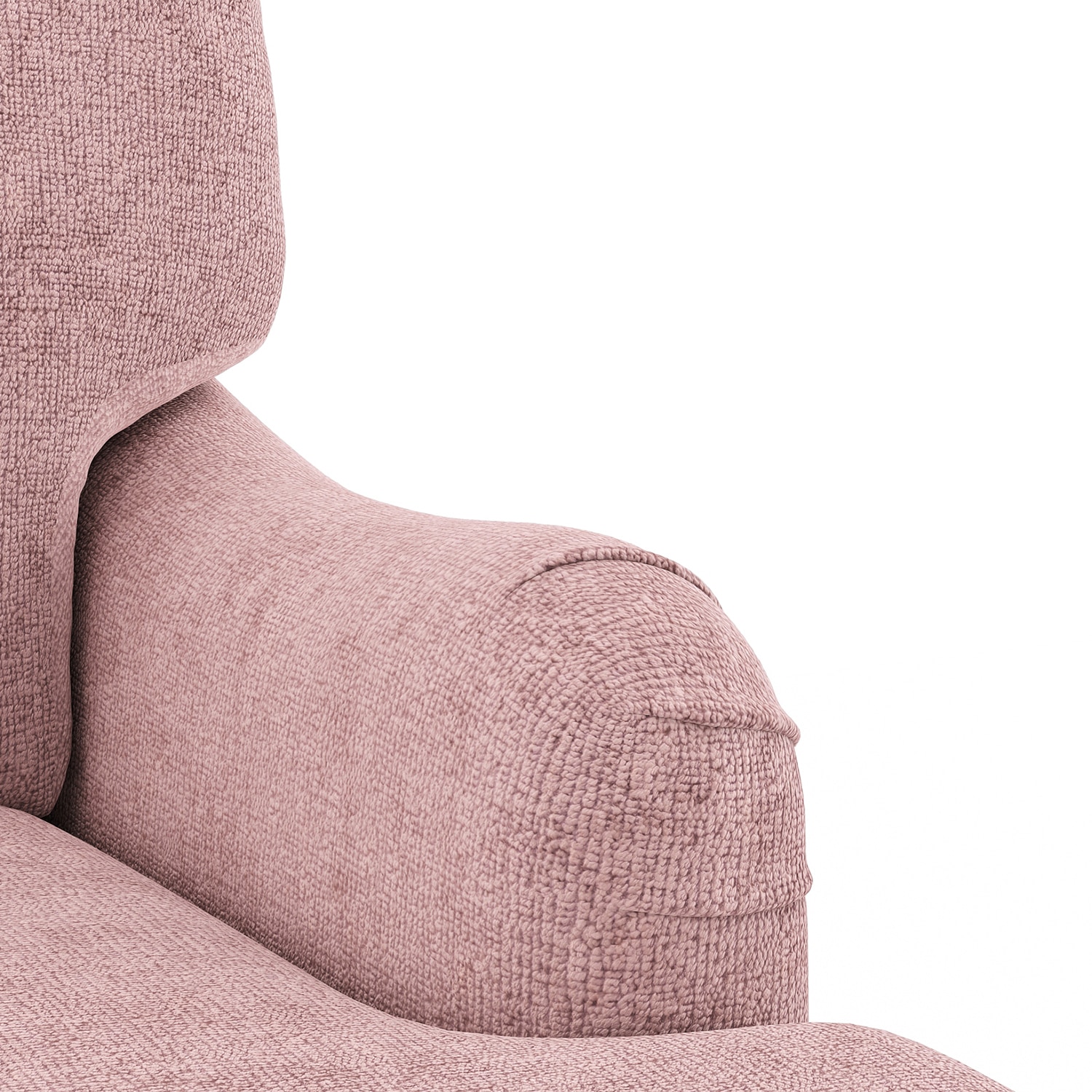 Ophelia 3 Seater Fabric Sofa In Desert Rose