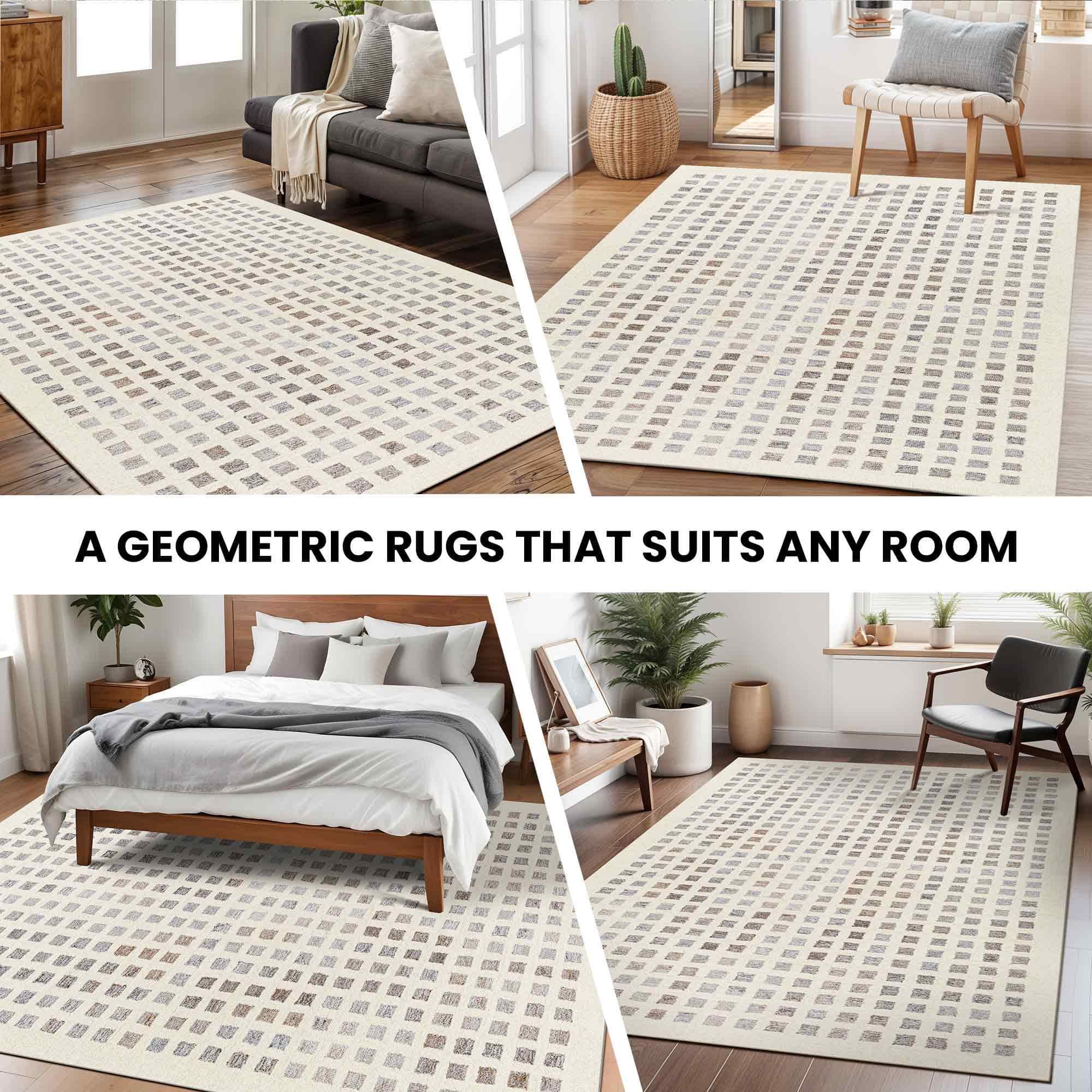 Geometric & Stripes Ottawa Wool Rug