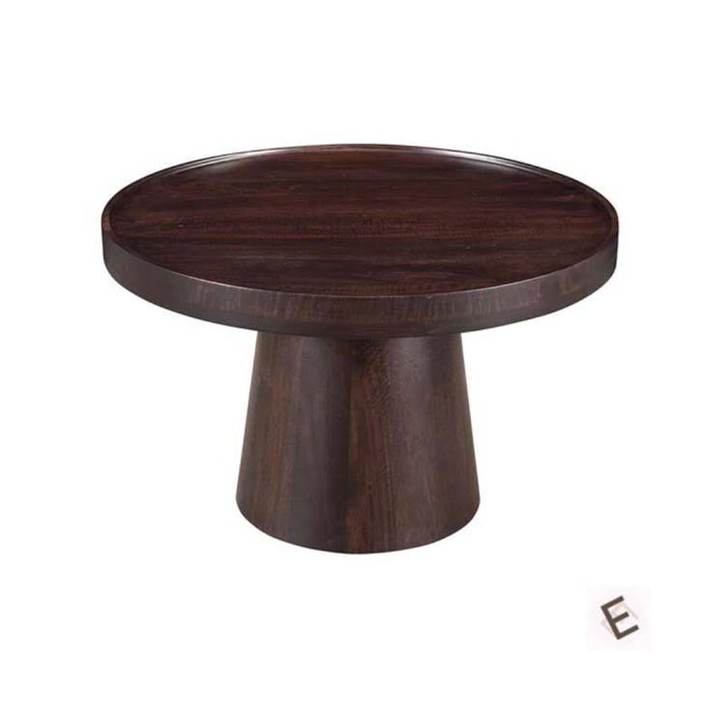 Rossoi Series Coffee Table In Matte Finish Dark Walnut Polish
