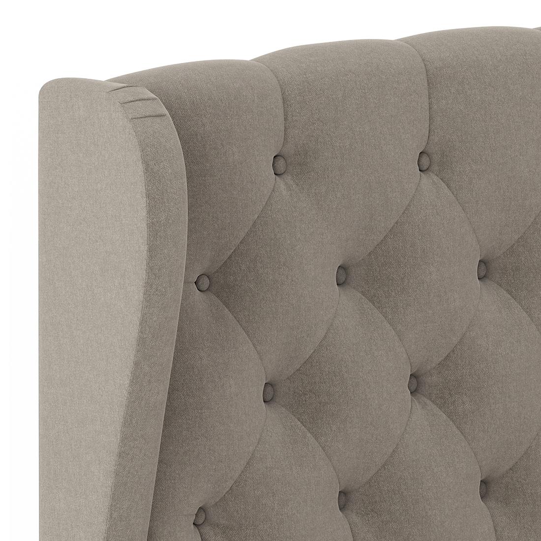 Holmebrook Upholstered Storage Bed In Hydraulic (Bed Size : King, Colour : Shitake Beige)