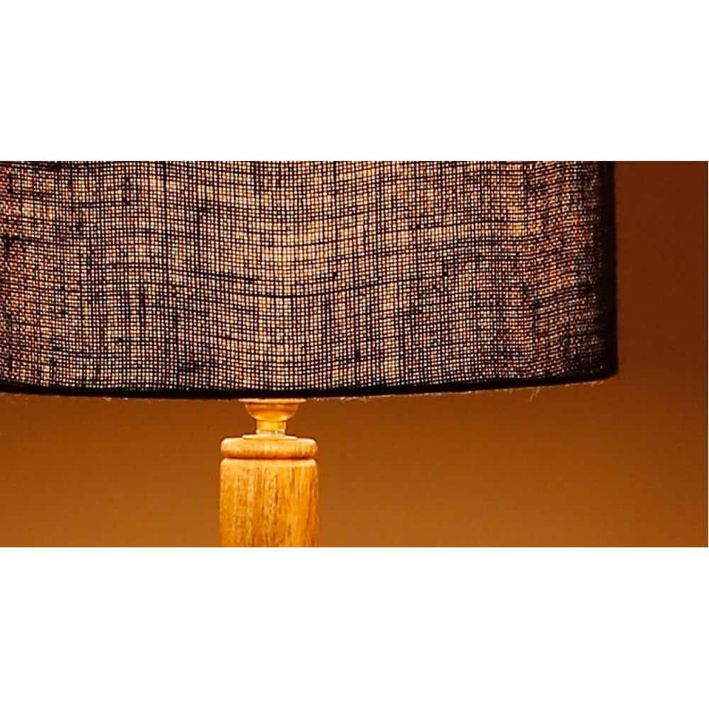 Ivana Blue Cotton Shade Floor Lamp