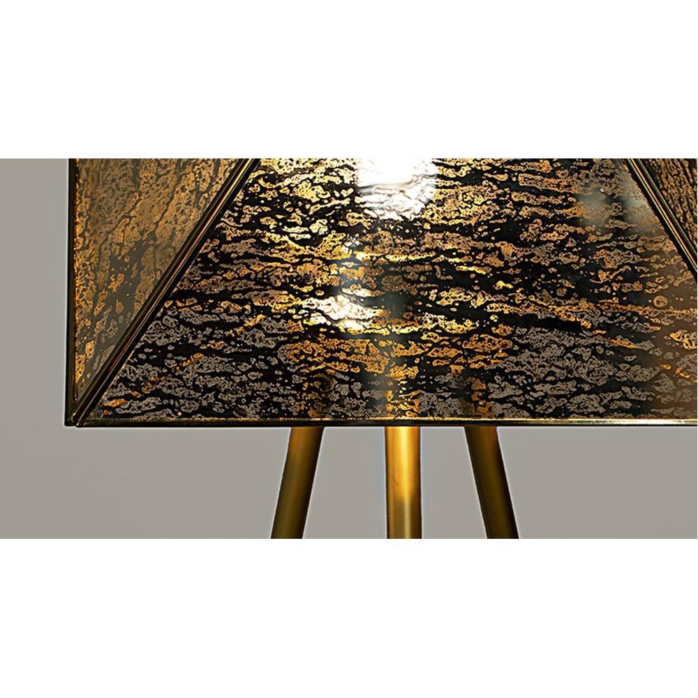 Frankie Gold Floor Lamp With Gold Iron Base
