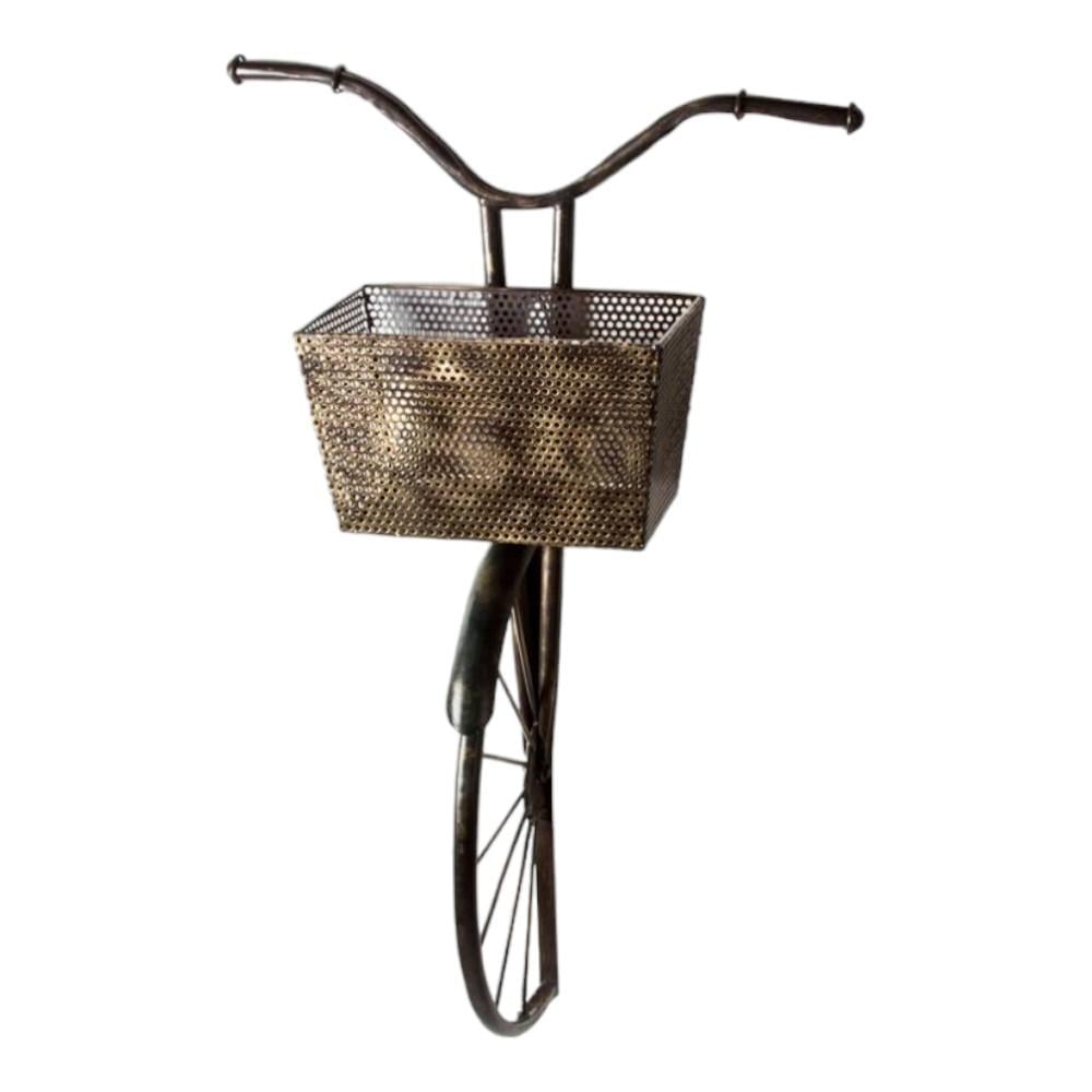 Retro Cycle Wall Decor - With Basket